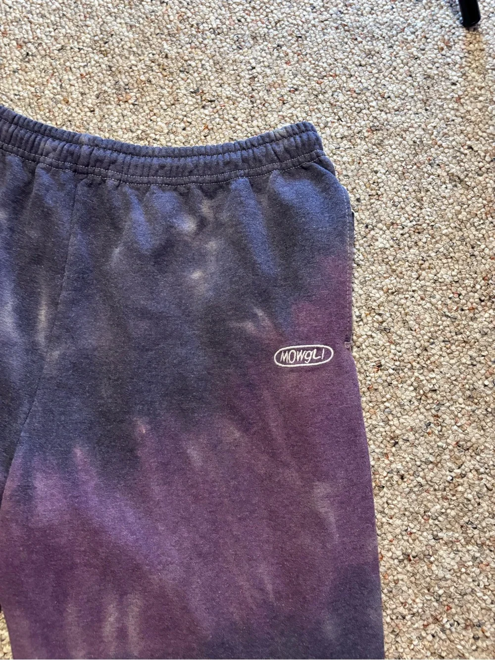 Urban Outfitters x Mowbli Tie-Dye Purple & Black Sweatpants